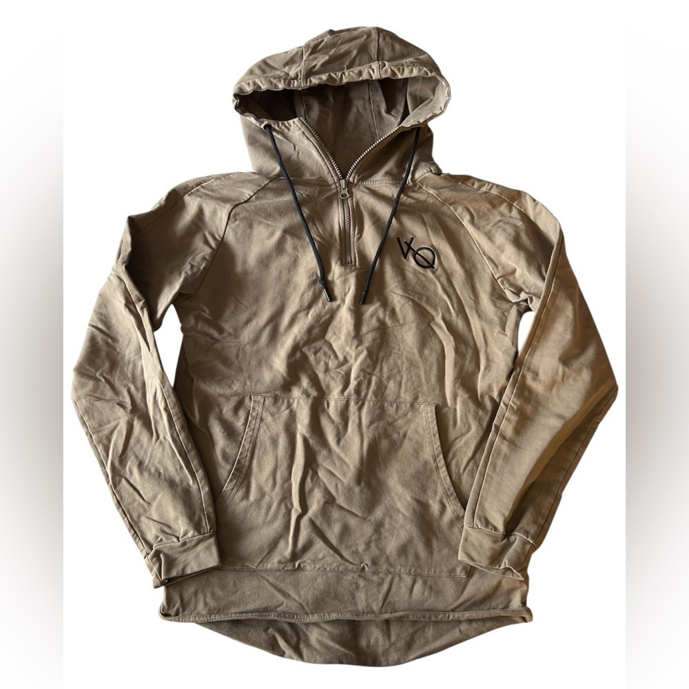 Vanquish Stylish Tan Hoodie with Logo